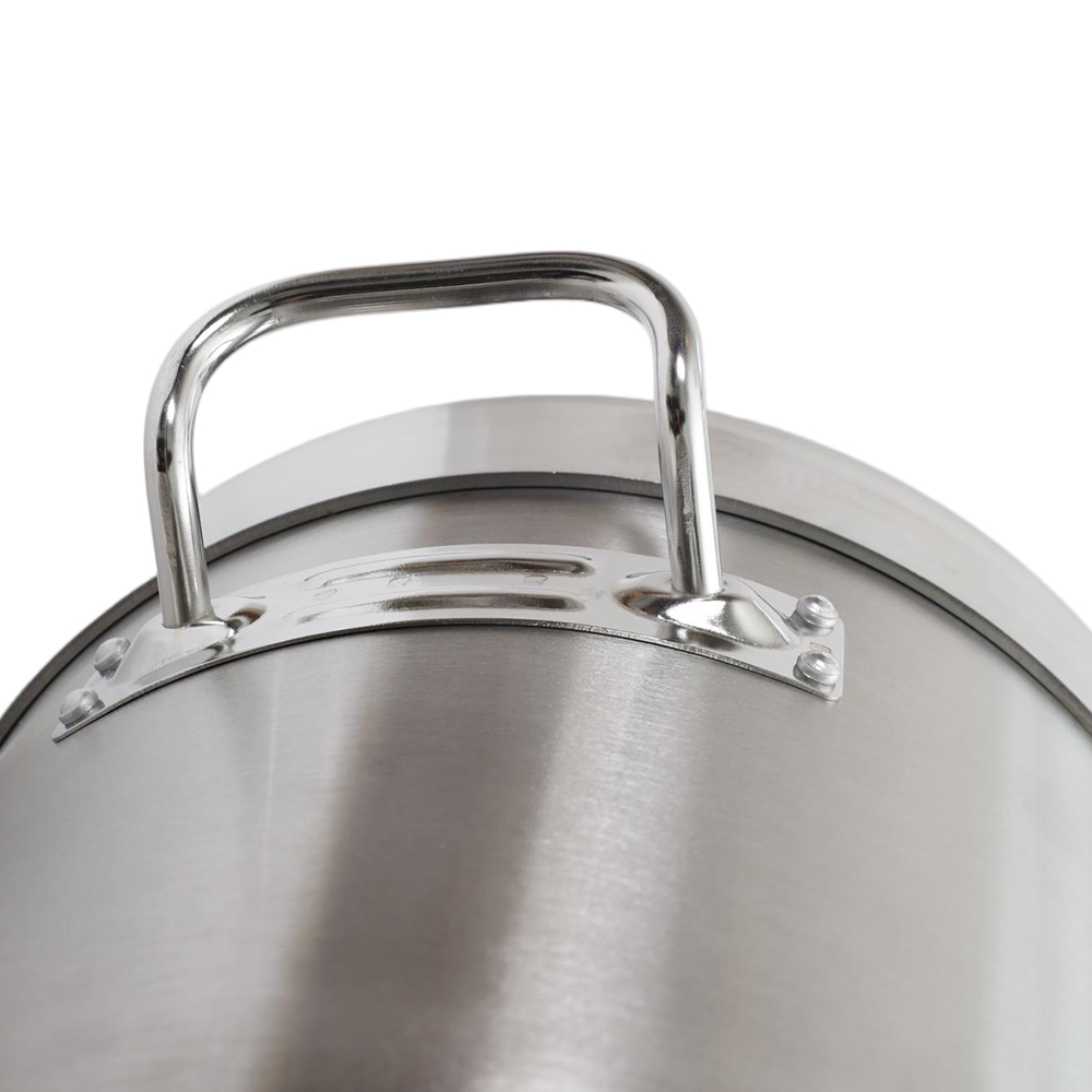 Straight-Sided With Rim/Band Stainless Steel Pot