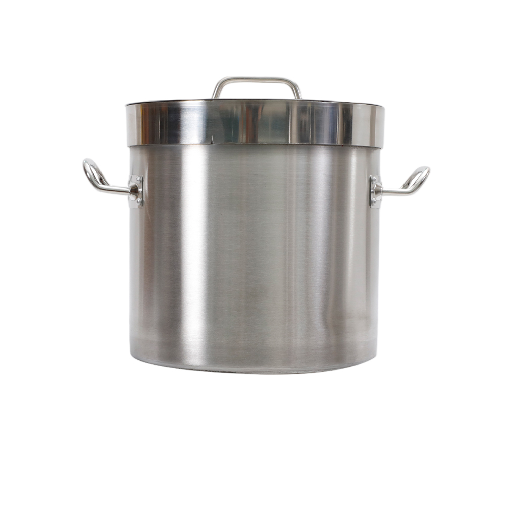 Straight-Sided With Rim/Band Stainless Steel Pot