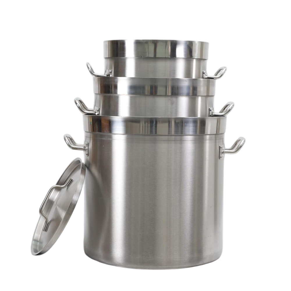 Straight-Sided With Rim/Band Stainless Steel Pot