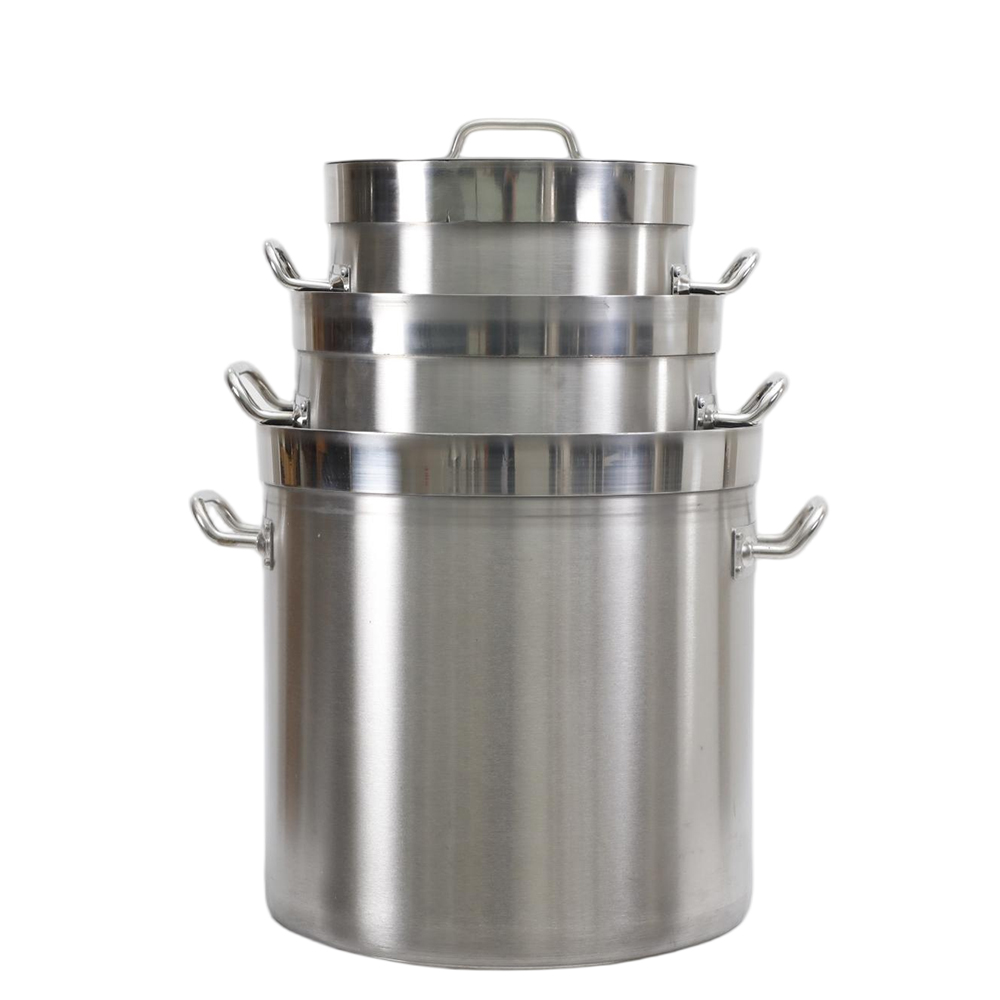 Straight-Sided With Rim/Band Stainless Steel Pot