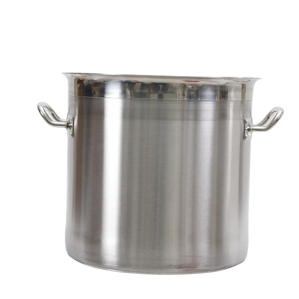 Flared-Rim With Rim/Band Stainless Steel Pot