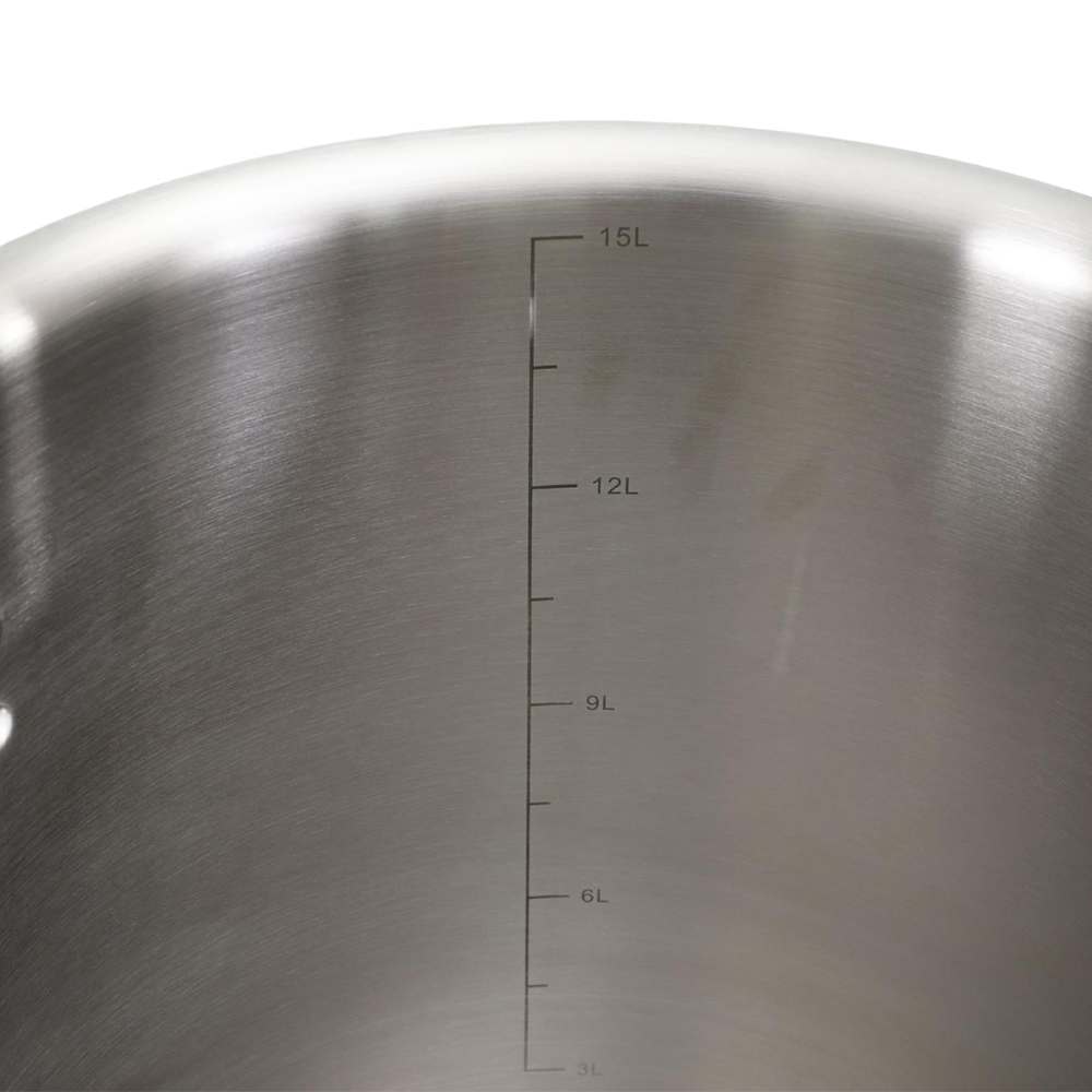 Flared-Rim With Rim/Band Stainless Steel Pot
