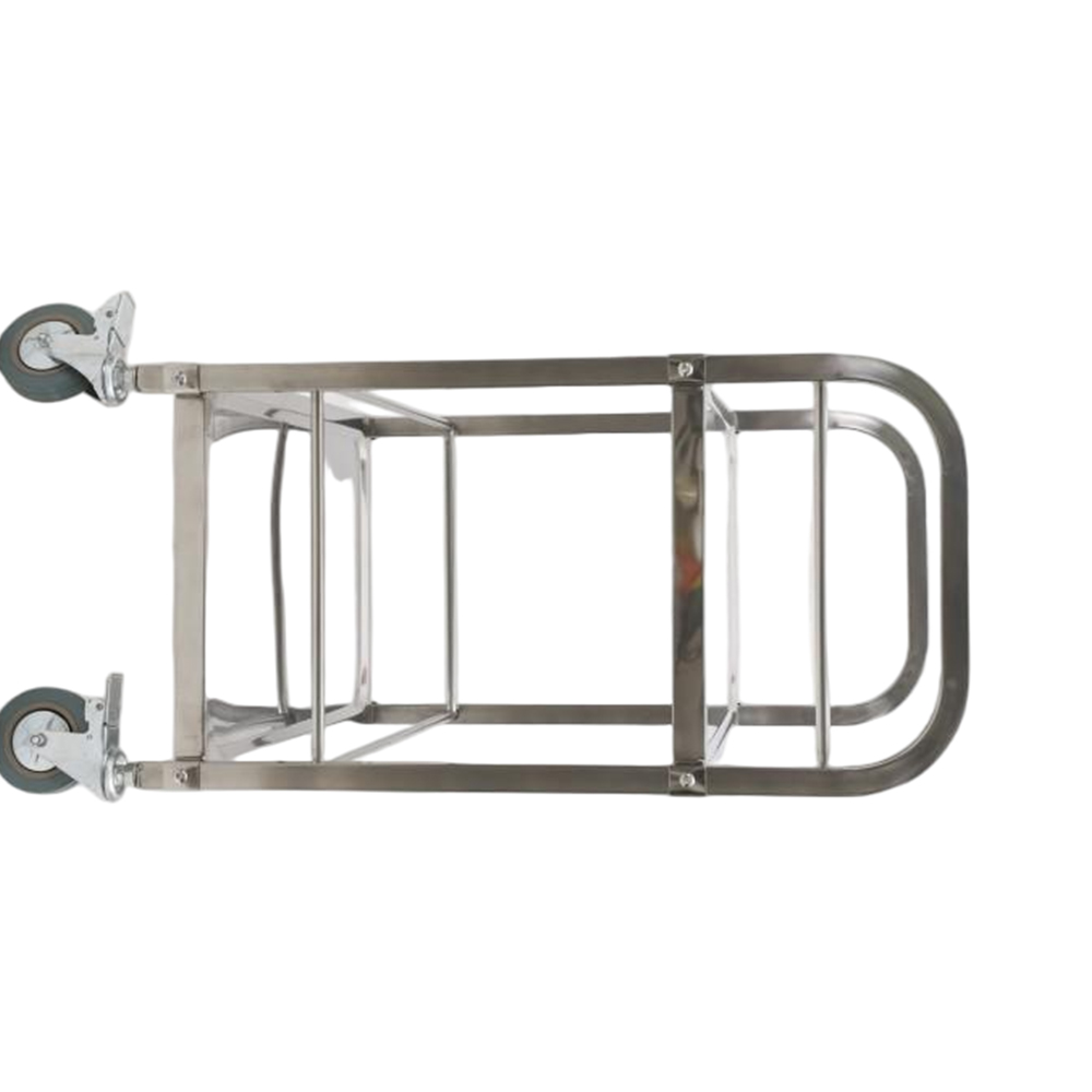 Stainless Steel Beverage Cart With 2-Tier Storage
