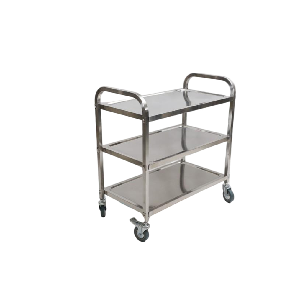 Three-Tier Stainless Steel Serving Cart