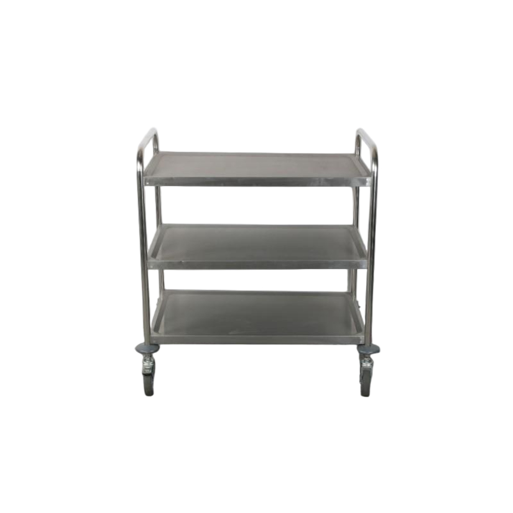 Three-Tier Stainless Steel Serving Cart