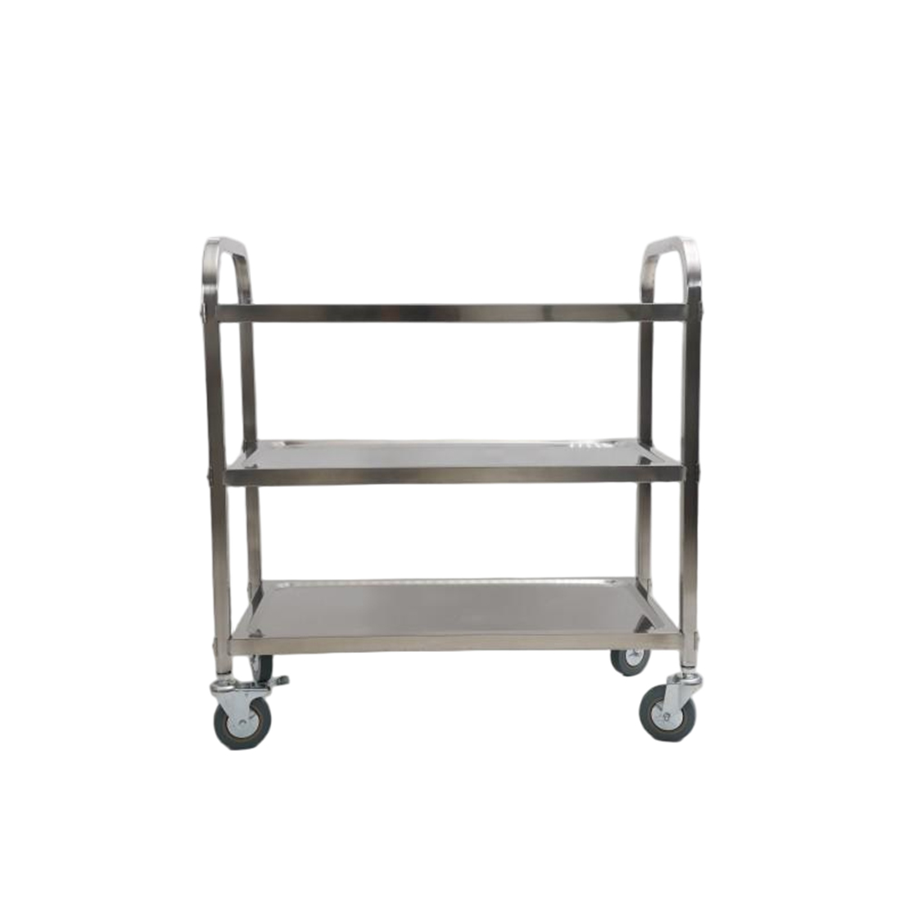 Three-Tier Stainless Steel Serving Cart