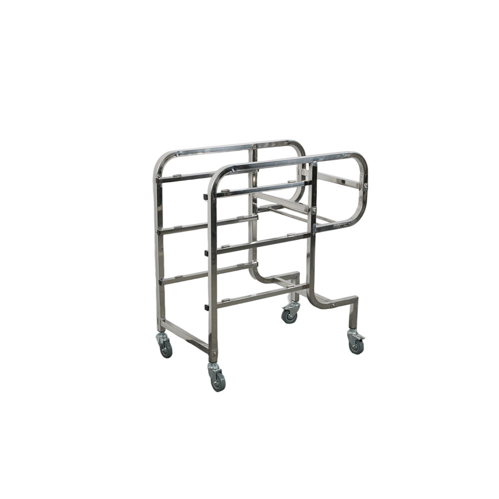 Stainless Steel Square Tube Collection Cart