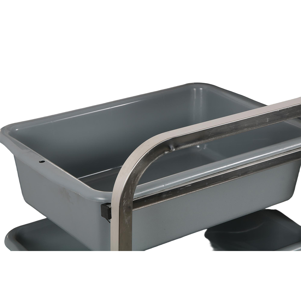 Stainless Steel Square Tube Collection Cart