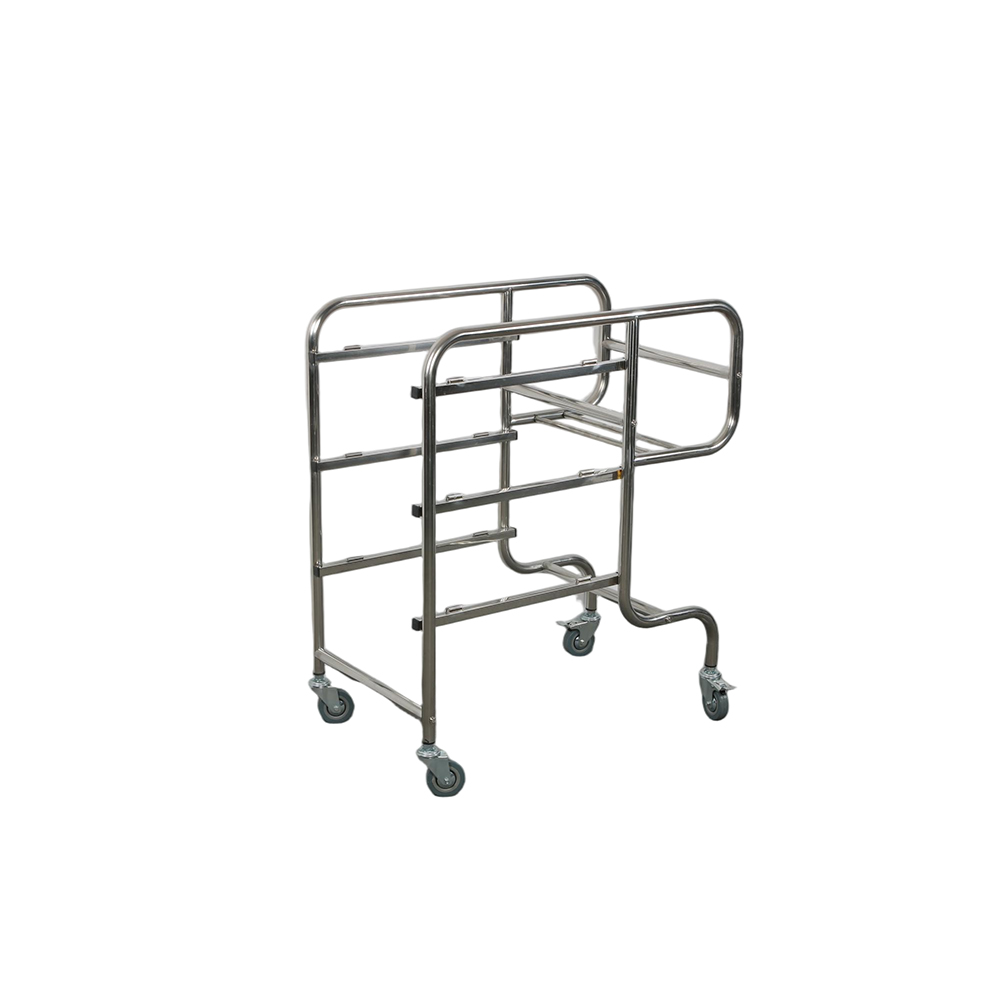 Stainless Steel Round-Tube Collection Cart