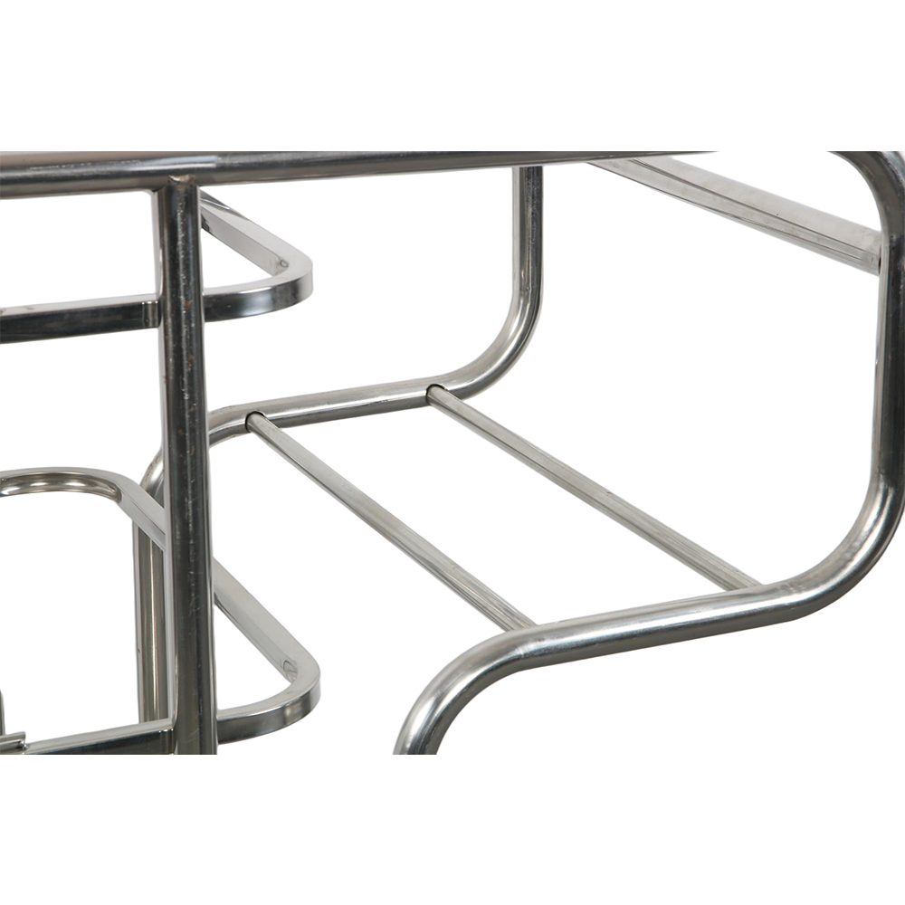 Stainless Steel Round-Tube Collection Cart